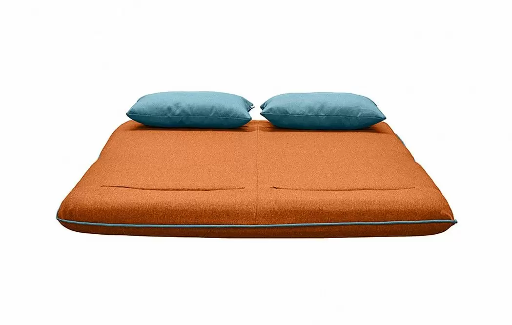 Диван-кровать Justin-2, оранжевый/бирюзовый из Италии