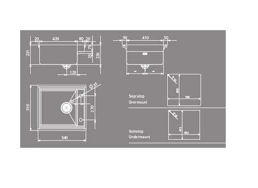 Мойка Artinox Layer BRL 50 из Италии