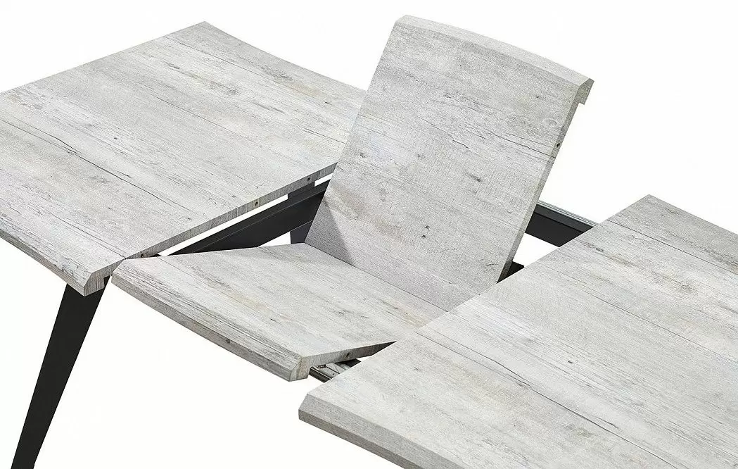 Стол раскладной Dusseldorf 160-200, античный дуб/черный из Италии