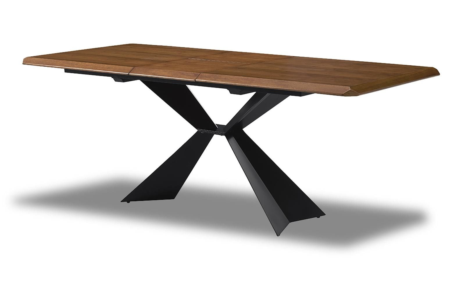 Стол раскладной Allure 160-200, орех/черный из Италии