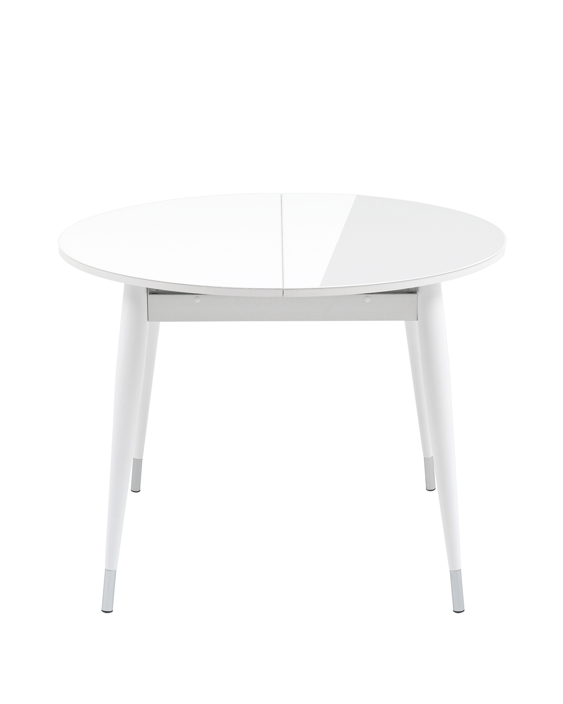 Стол обеденный Сидней раскладной 100-130 белый глянцевый из Италии