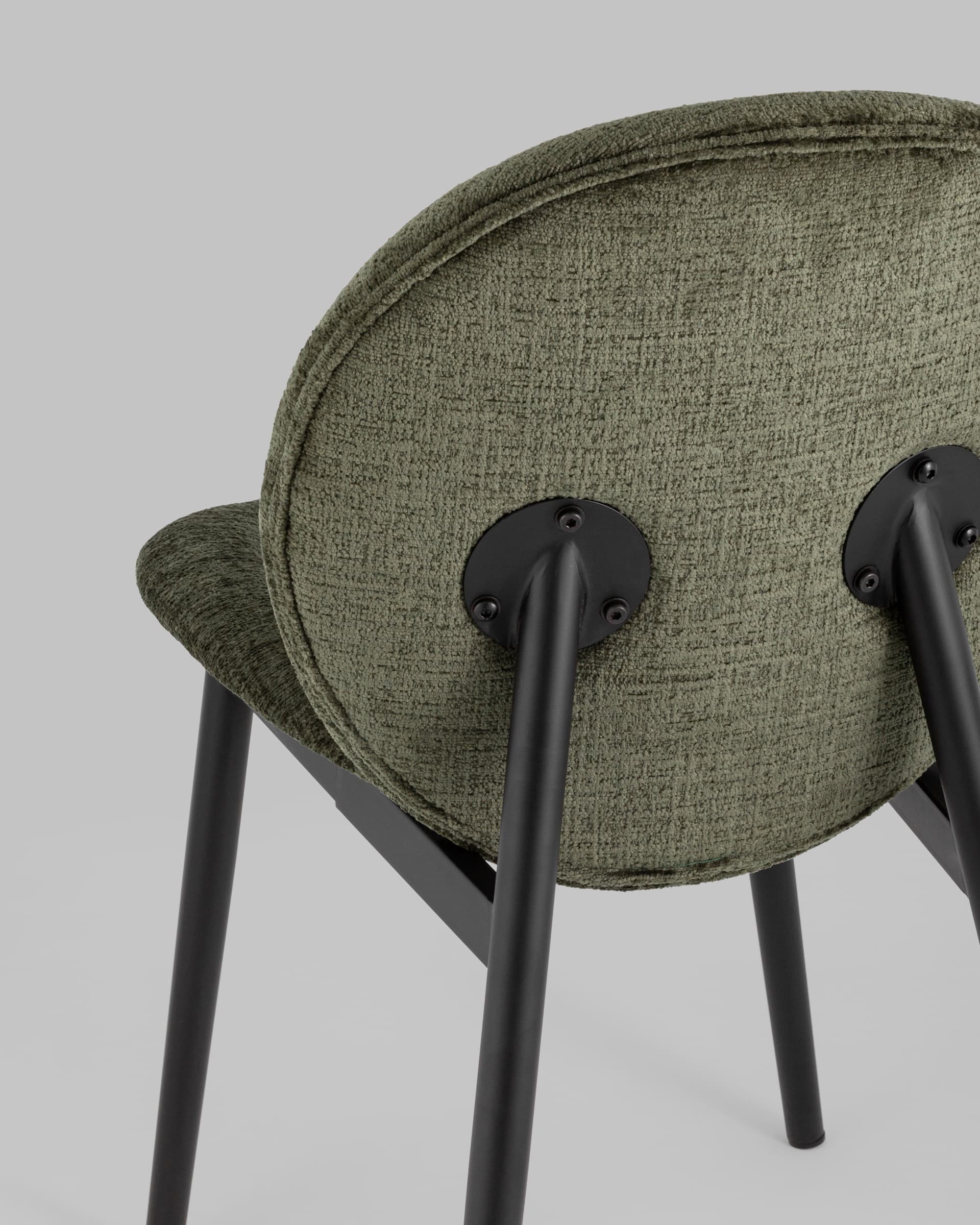 Стул Эллиот ткань альпака зеленый 2 шт. из Италии