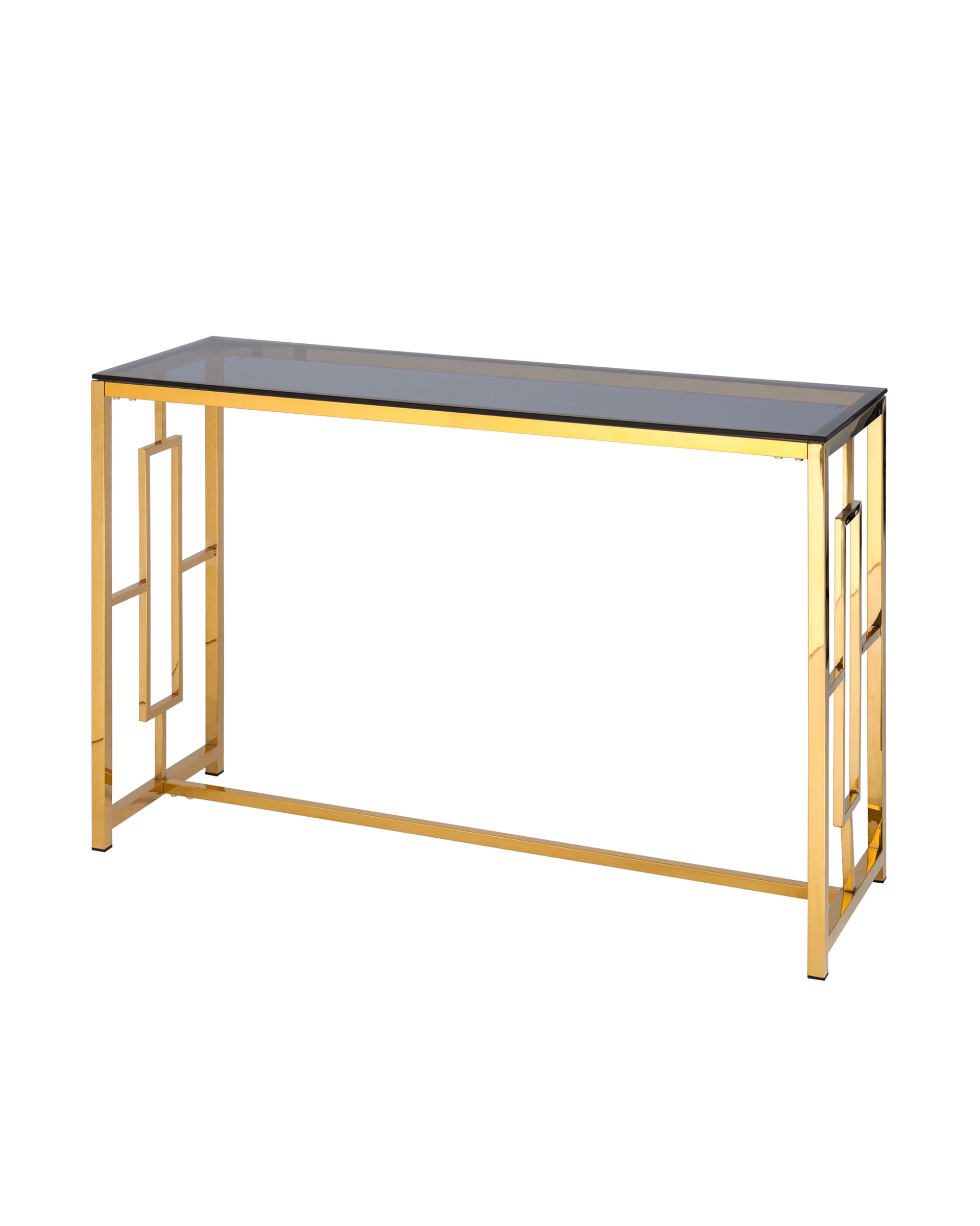 Консоль БРУКЛИН 120*40 золото стекло smoke из Италии
