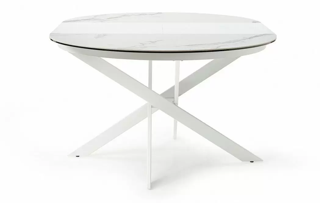 Стол раскладной Diona 120-170, керамика "каррарский мрамор" из Италии