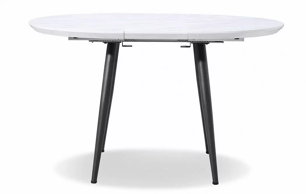 Стол раскладной Leticia 100-130, мраморный рисунок/черный из Италии