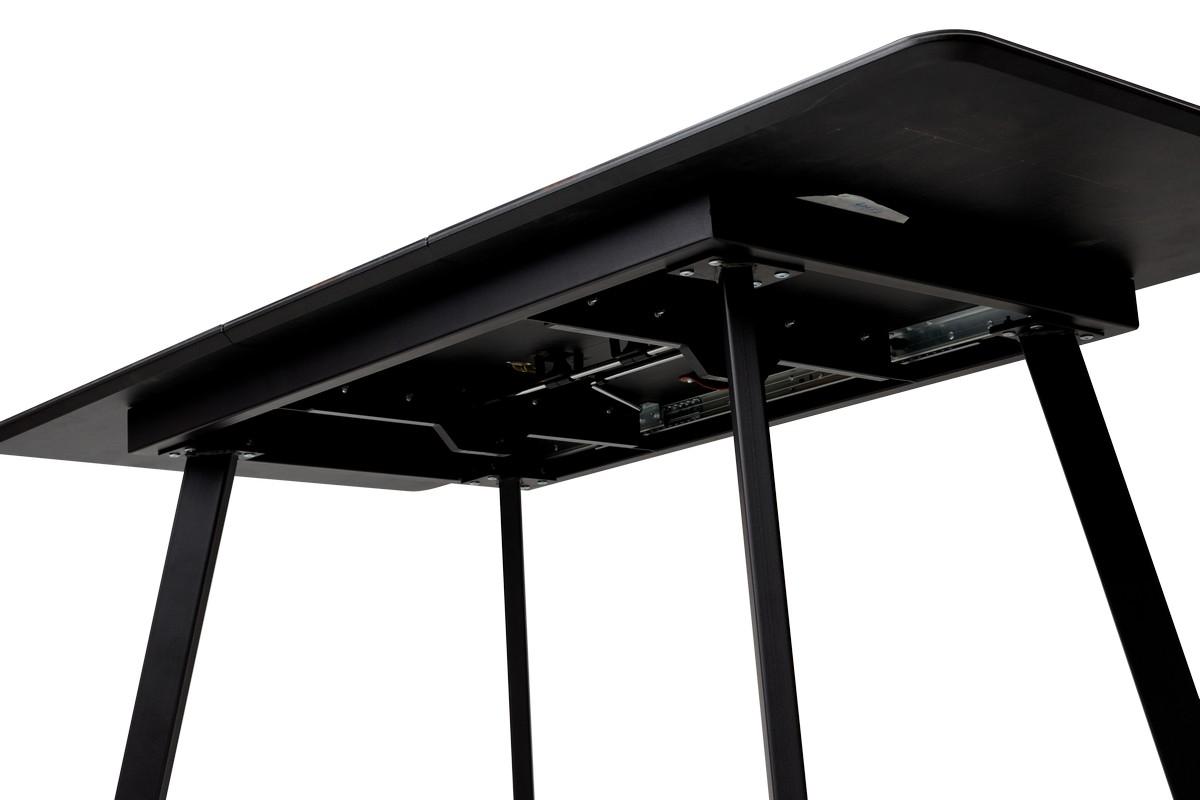 Стол АРУБА 140 МЕЙДЖИК, стекло/ ЧЕРНЫЙ М-City из Италии