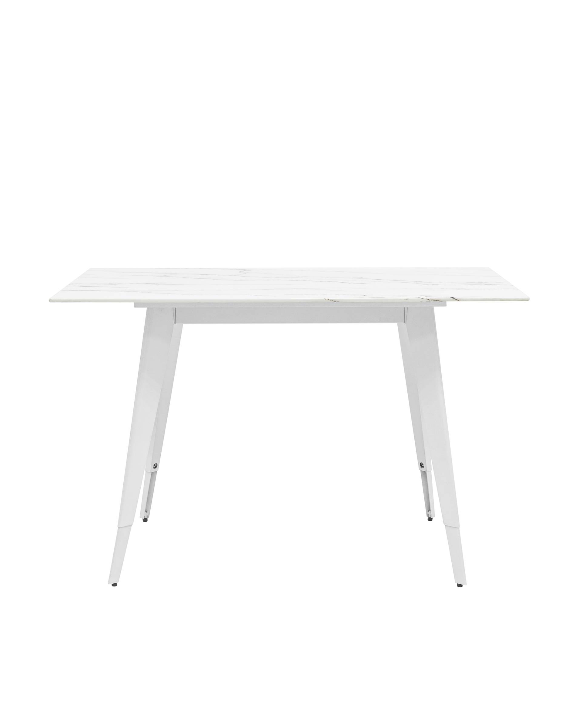 Стол обеденный Ричмонд 120*80 белый стеклянный из Италии