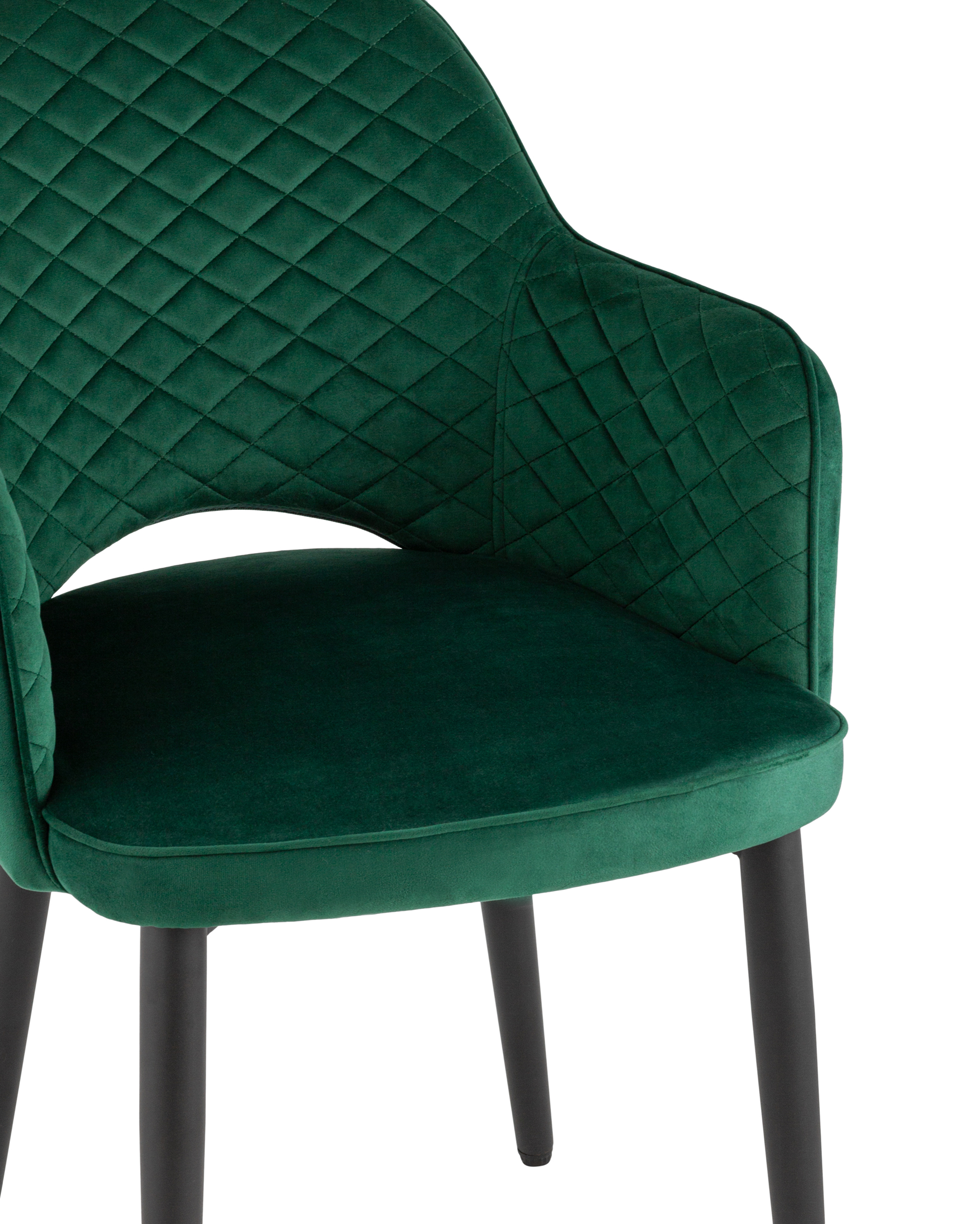 Стул Венера диамант велюр изумрудный из Италии