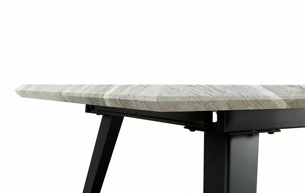 Стол раскладной Ofelia 160-200, серый мраморный рисунок из Италии