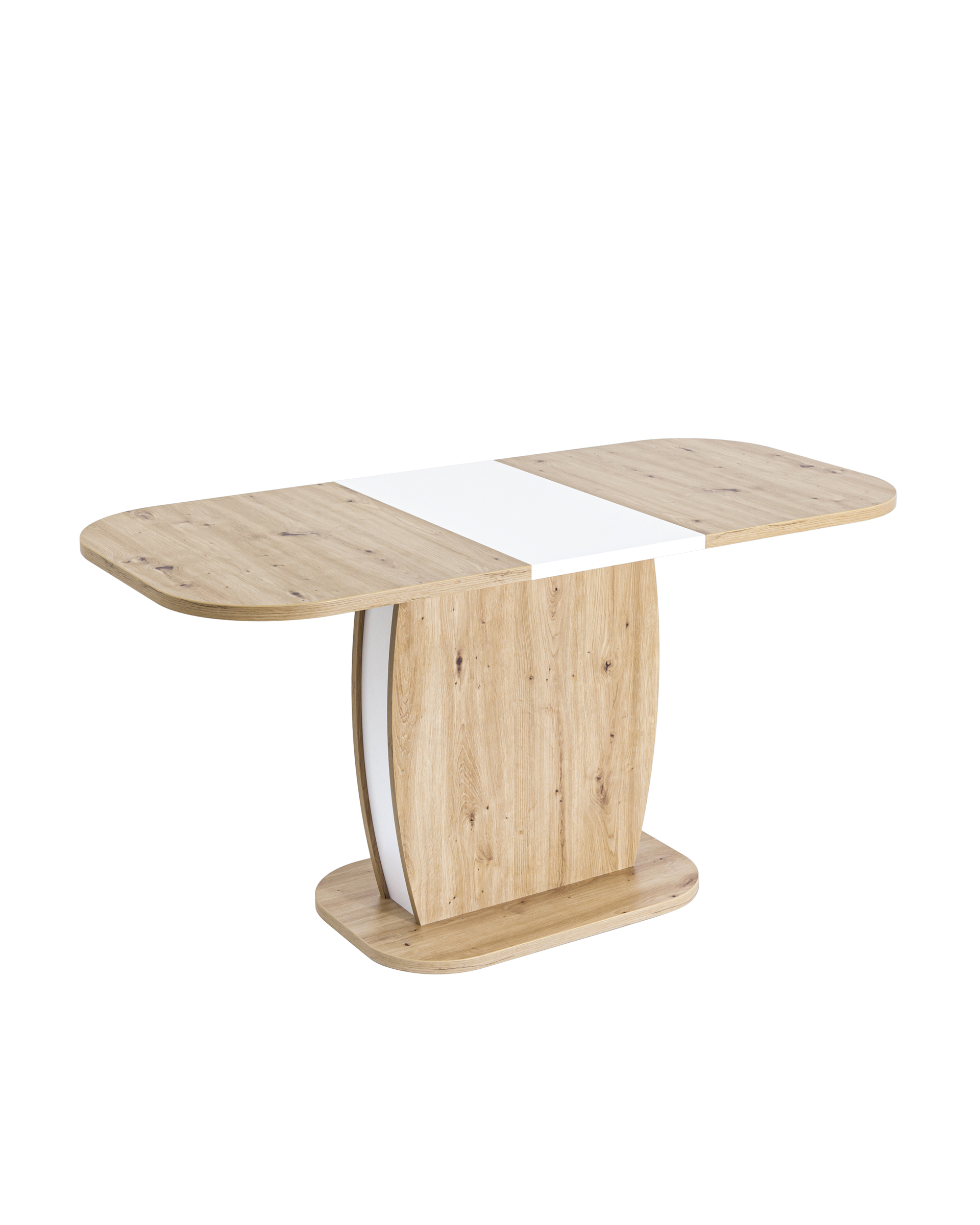 Стол Barrel 110-145*70 дуб/белый из Италии