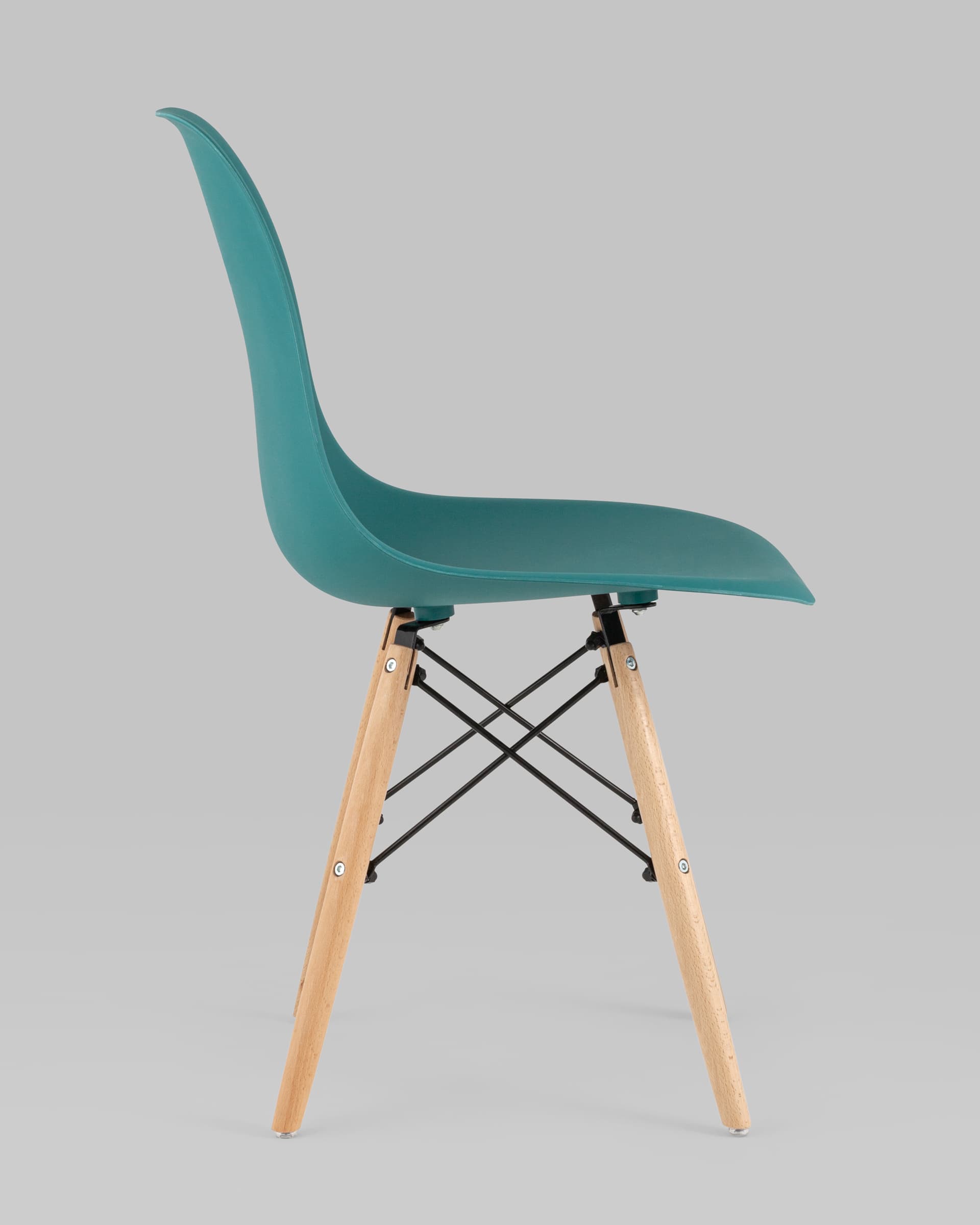 Стул Eames Style DSW темно-бирюзовый (разборный каркас) из Италии