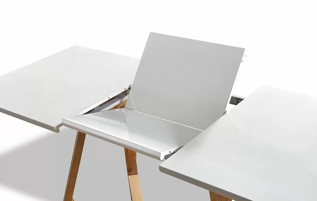 Стол раскладной Avalon (140), белый/ясень из Италии