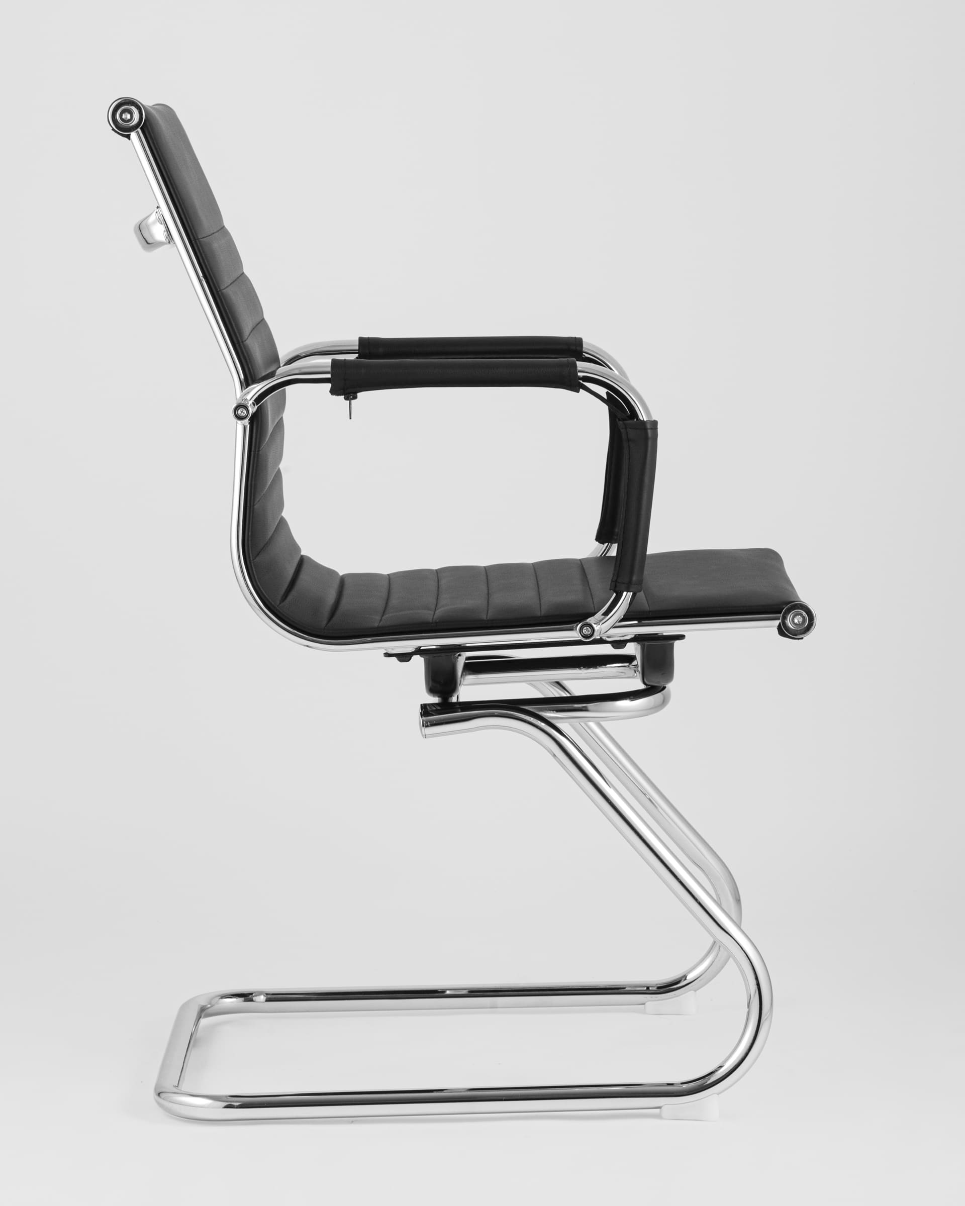 Кресло для посетителей TopChairs Visit черное из Италии