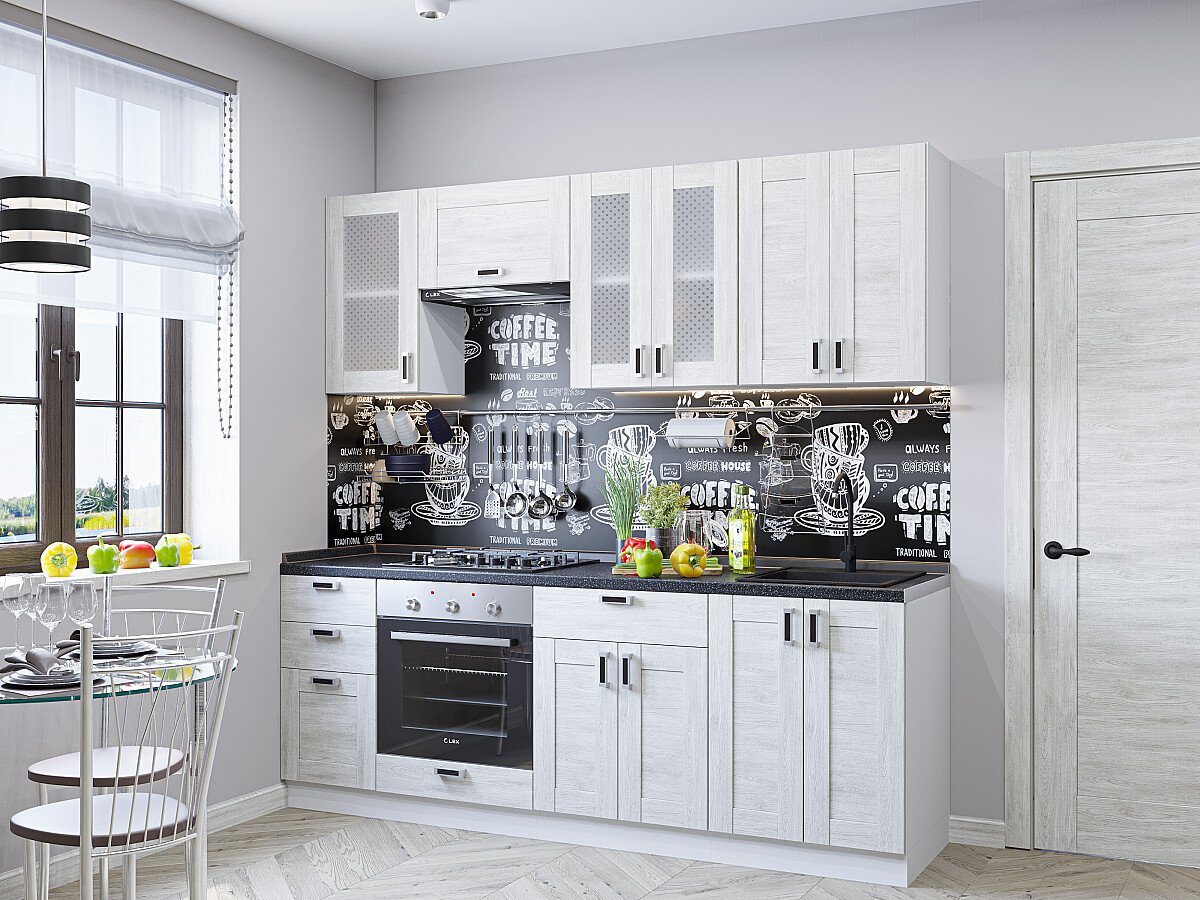 Кухня Лофт-01 2140*2200*600 Nordic Oak