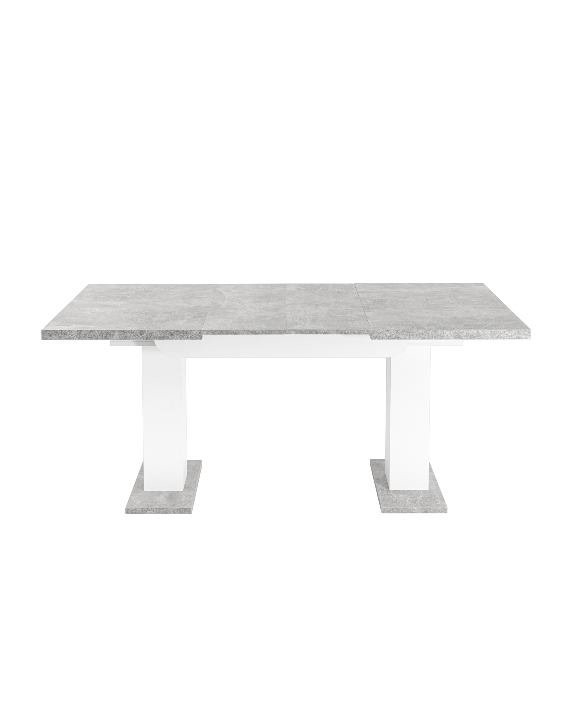 Стол Clyde 110-168*75 бетон/белый из Италии