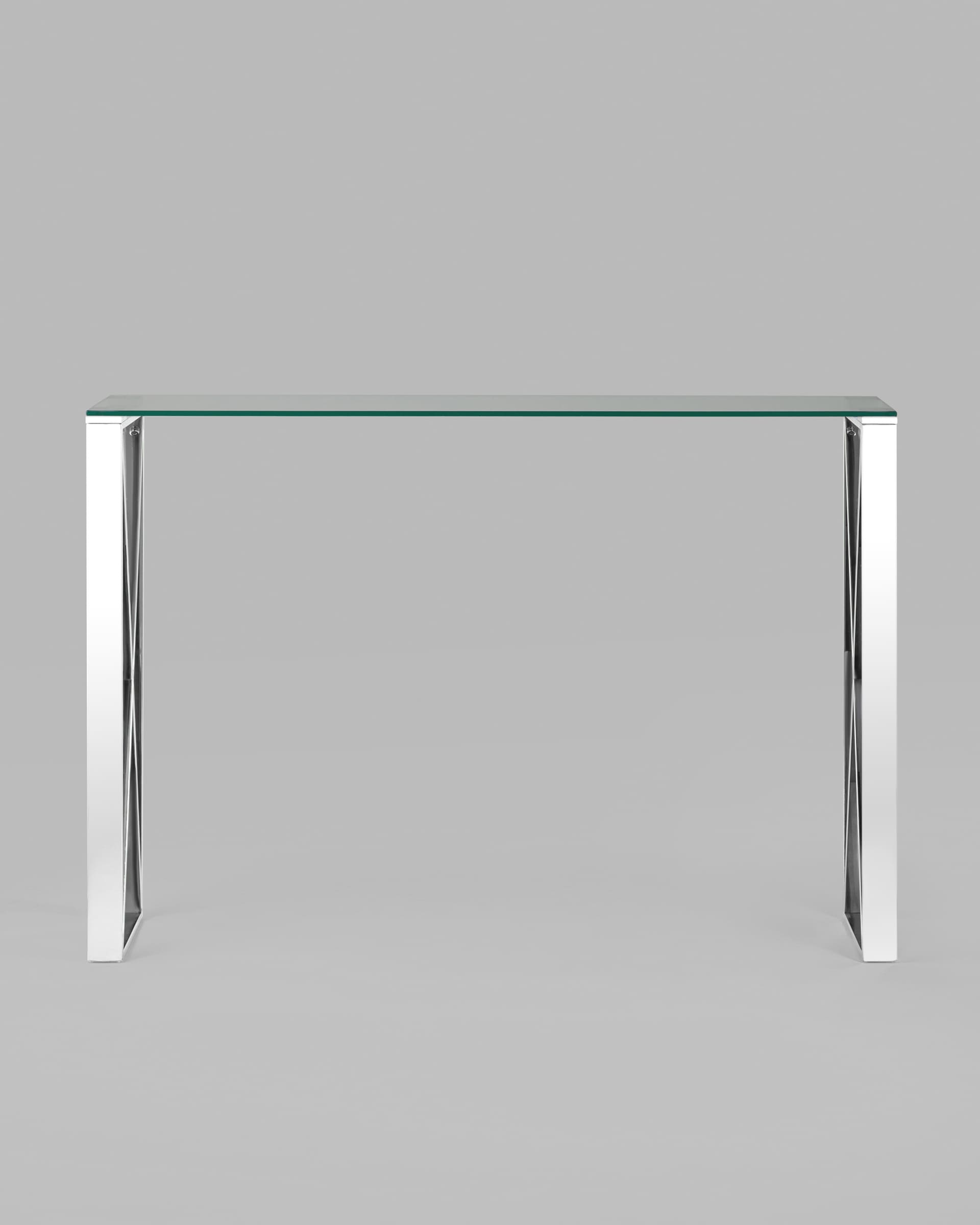 Консоль КРОСС 115*30 серебро из Италии