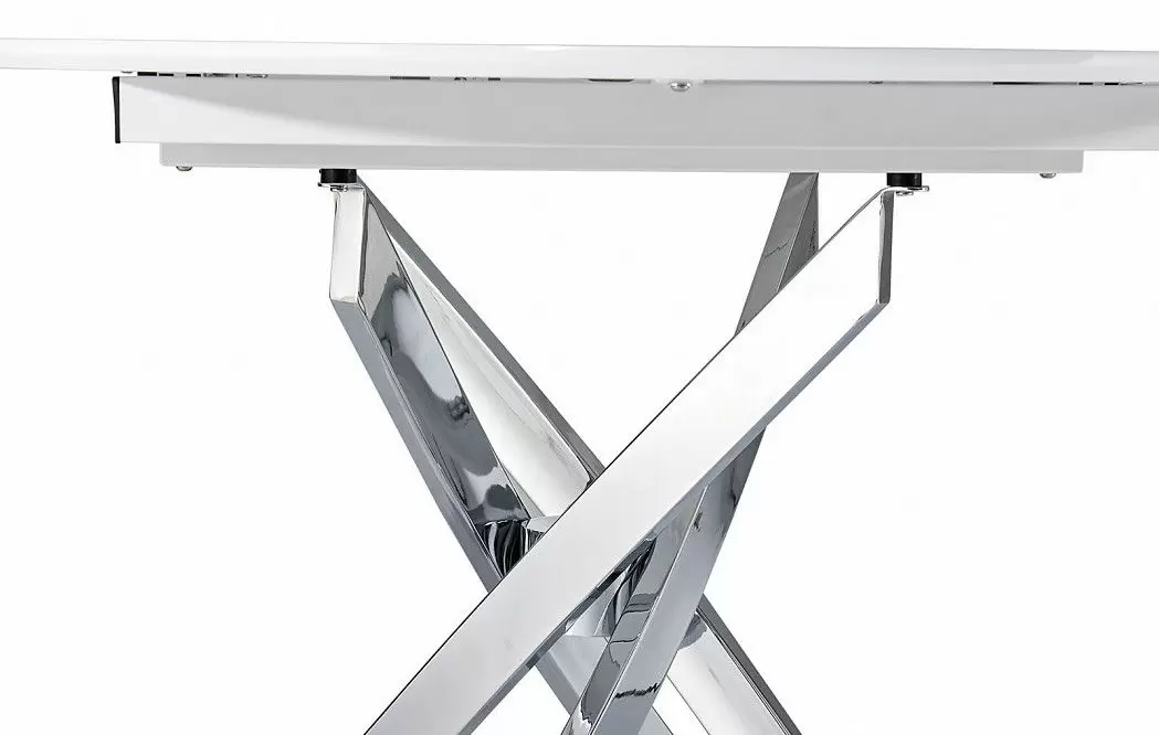 Стол раскладной Charly 100-129, белый/хром из Италии