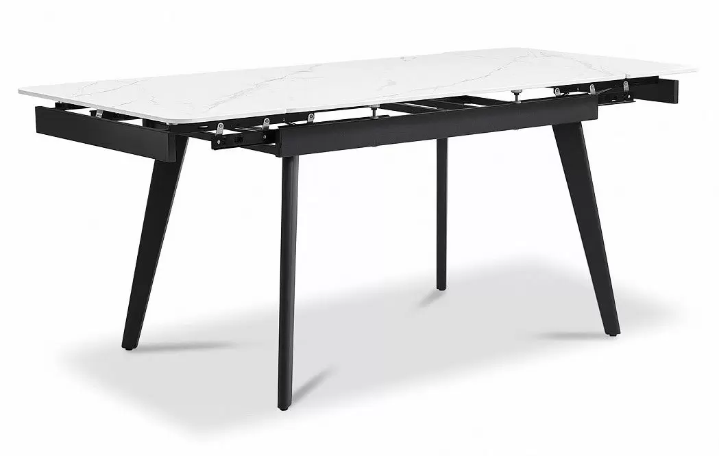 Стол раскладной Laura 120-180, белая керамика из Италии