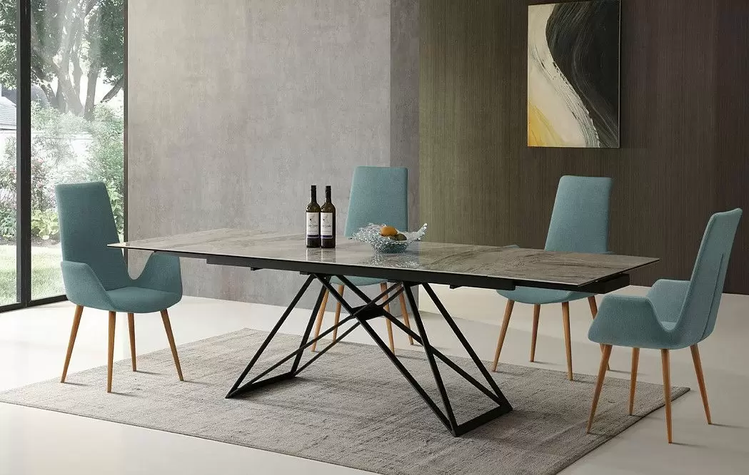 Стол раскладной Cross 180-260, светлая керамика из Италии