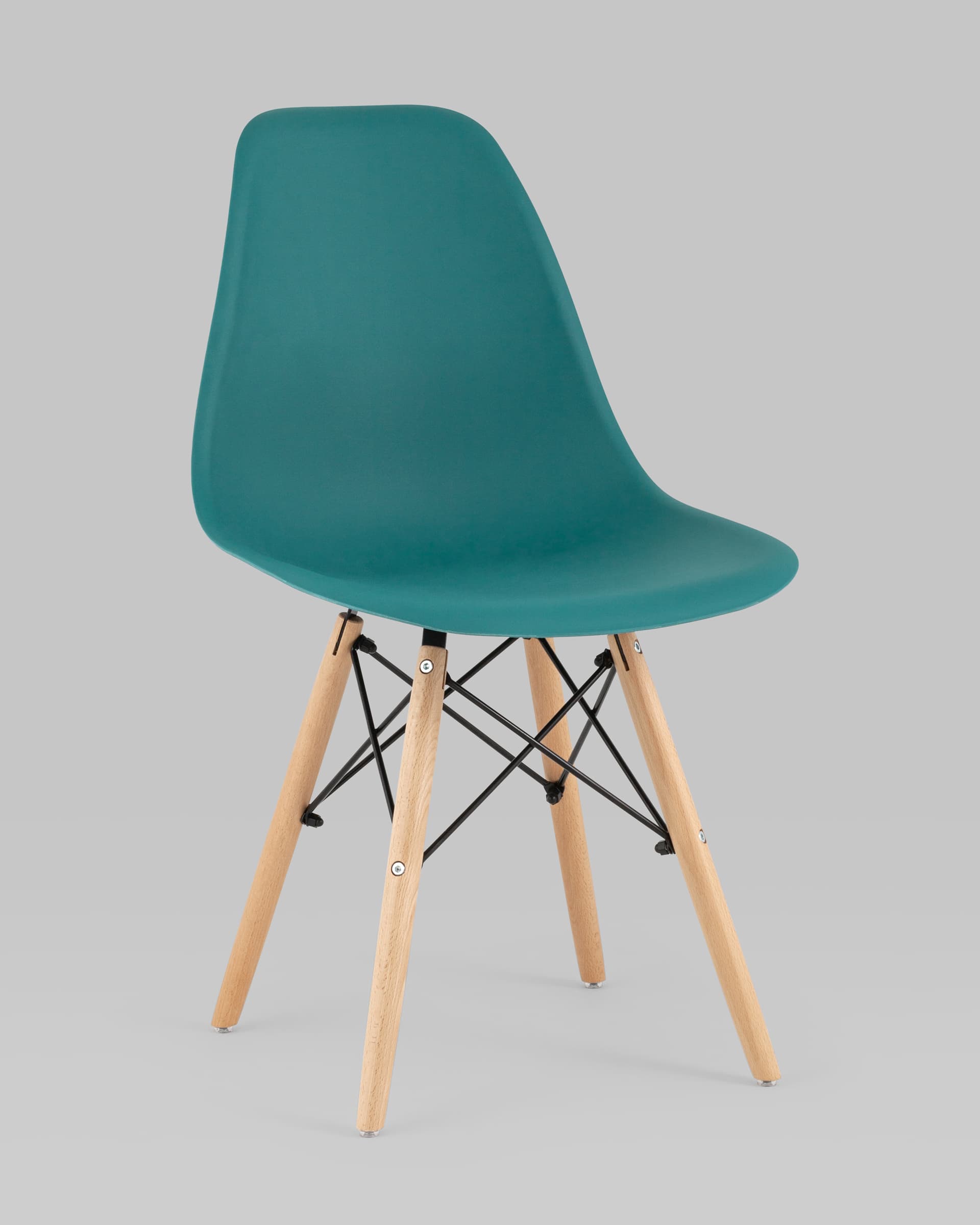 Стул Eames Style DSW темно-бирюзовый (разборный каркас) из Италии