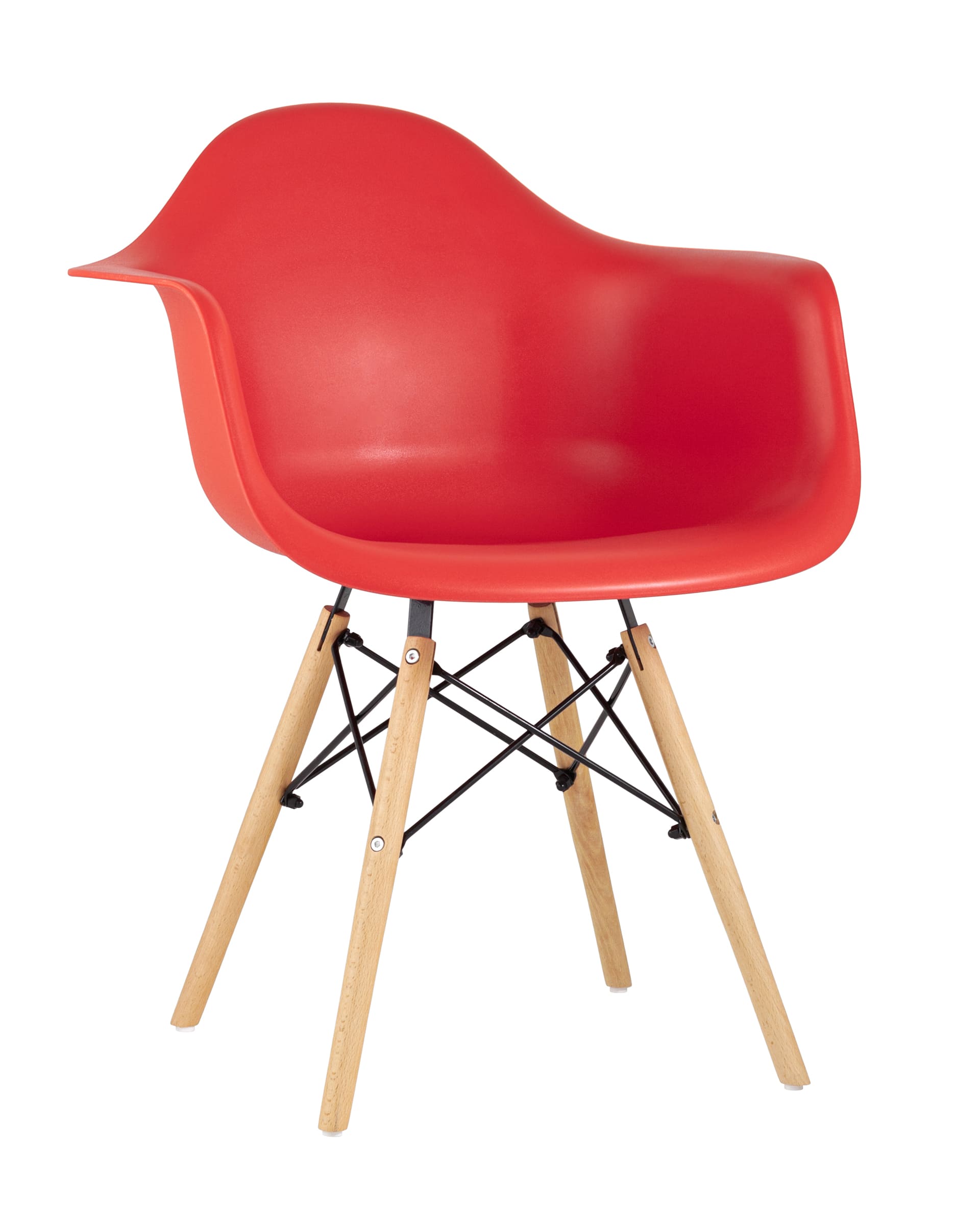 Кресло EAMES W, красное из Италии
