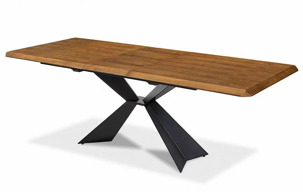Стол раскладной Allure 180-220, орех/черный из Италии