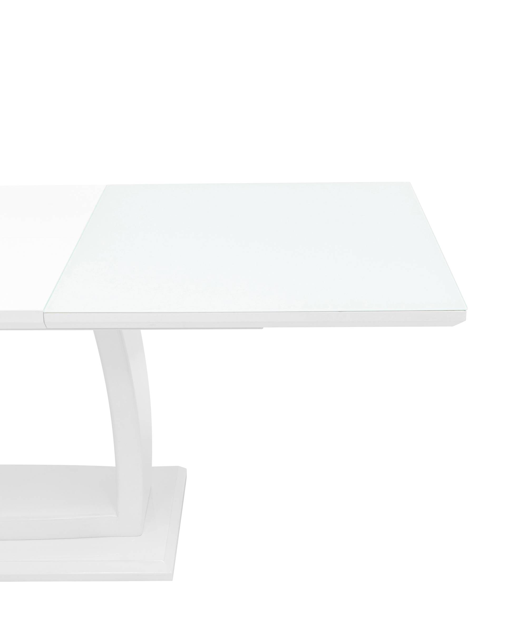 Стол обеденный Орлеан раскладной 160-215*90 глянцевый белый из Италии