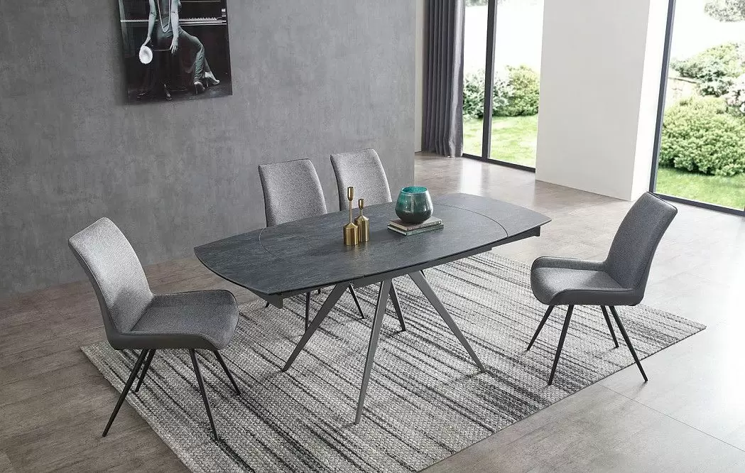 Стол раскладной Sicilia 120-180, керамика "темный цемент" из Италии