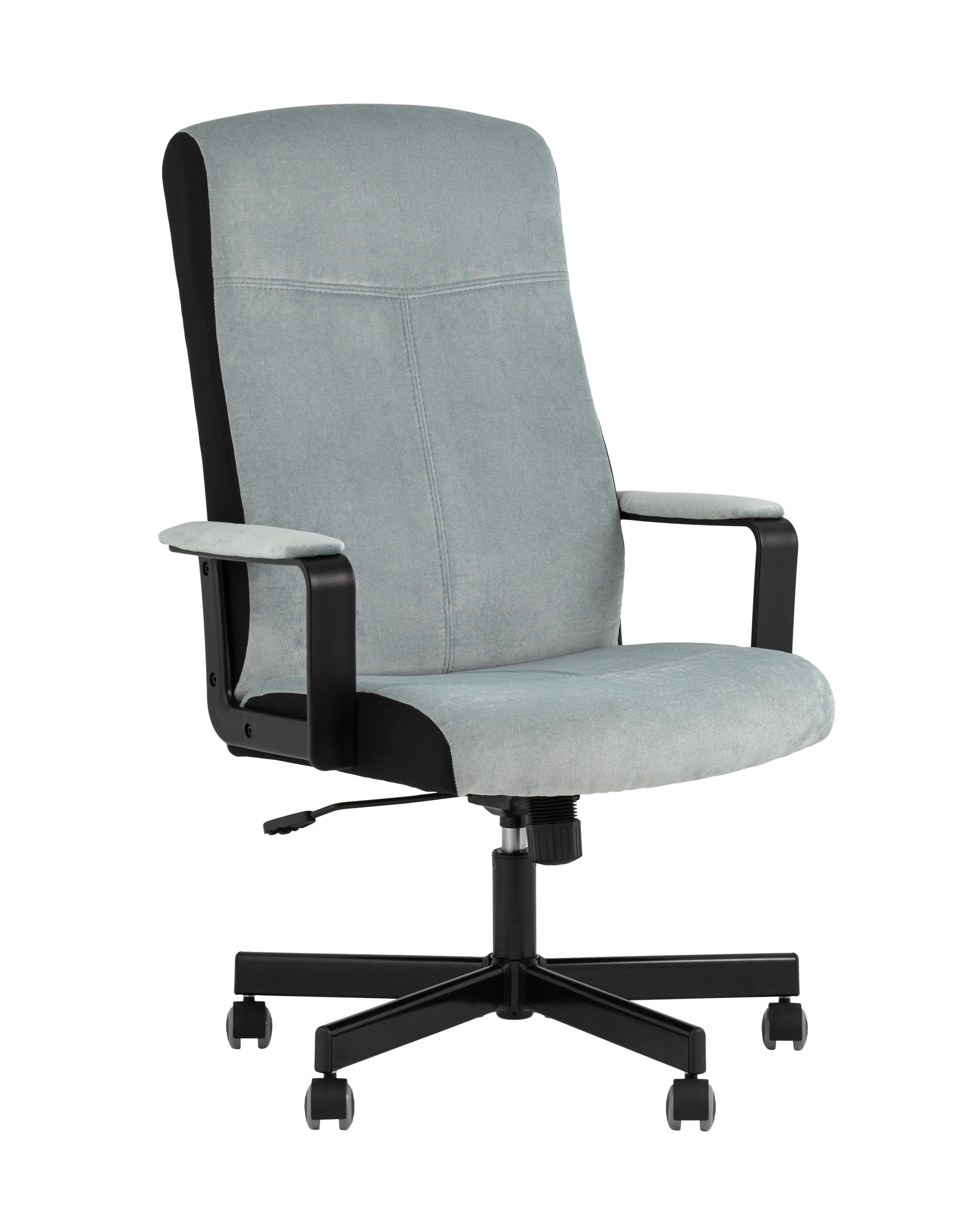 Кресло руководителя TopChairs ST-DOMINGO серо-голубой из Италии
