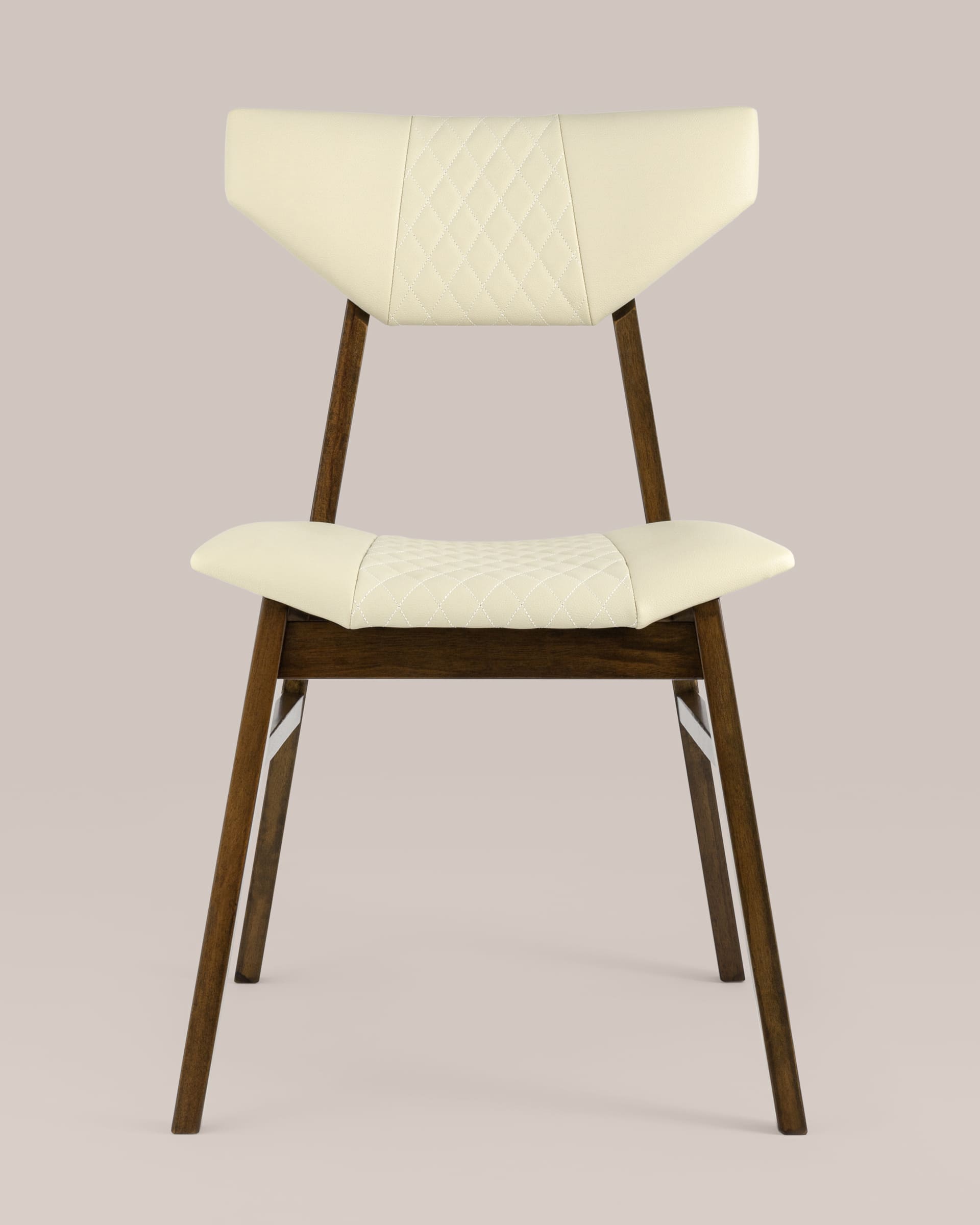 Стул обеденный TOR кремовый ПУ 4 шт. из Италии