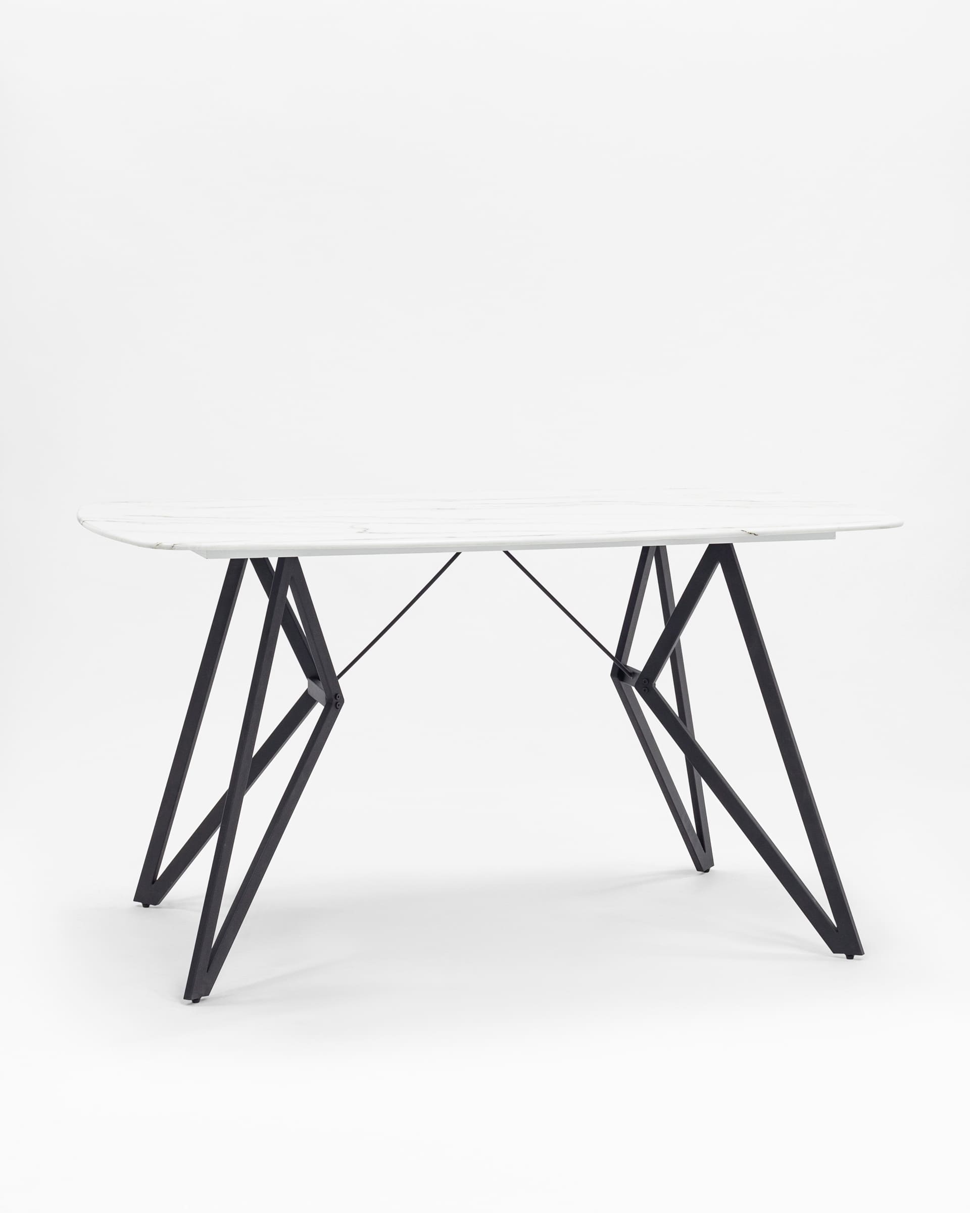 Стол обеденный Денвер 140*90 белый стеклянный из Италии