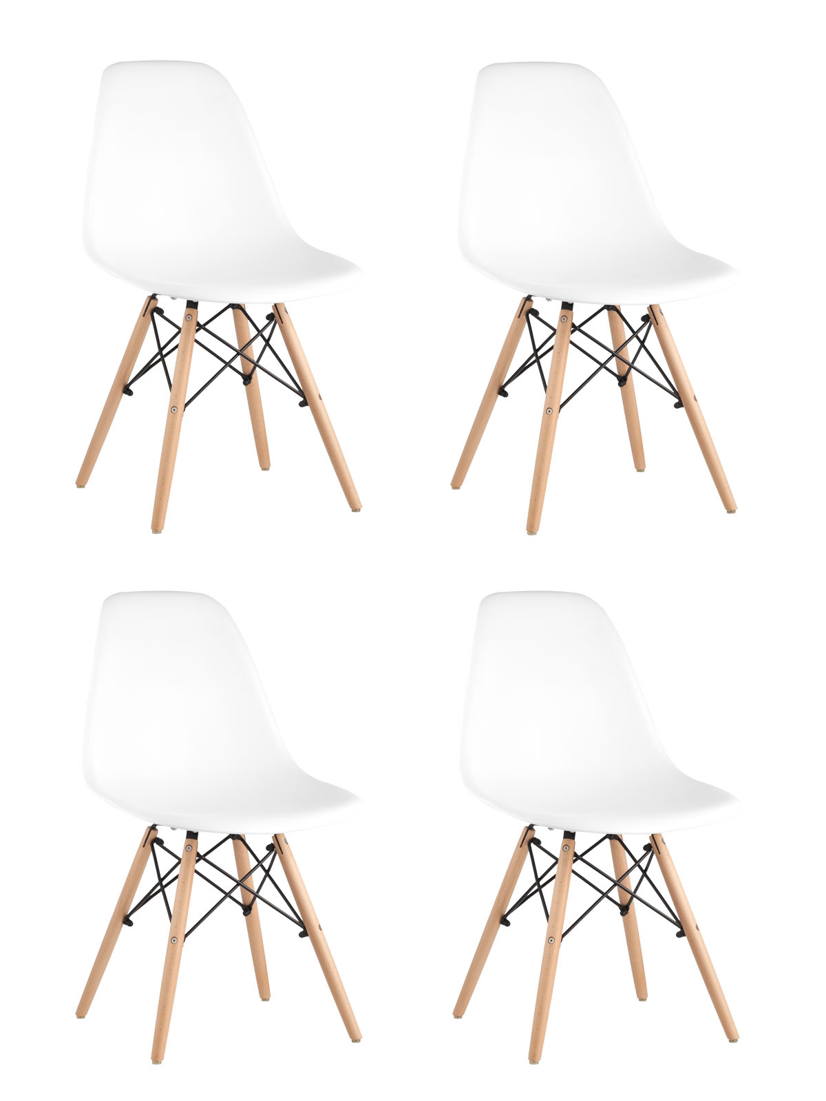 Стул Eames DSW белый x4 из Италии