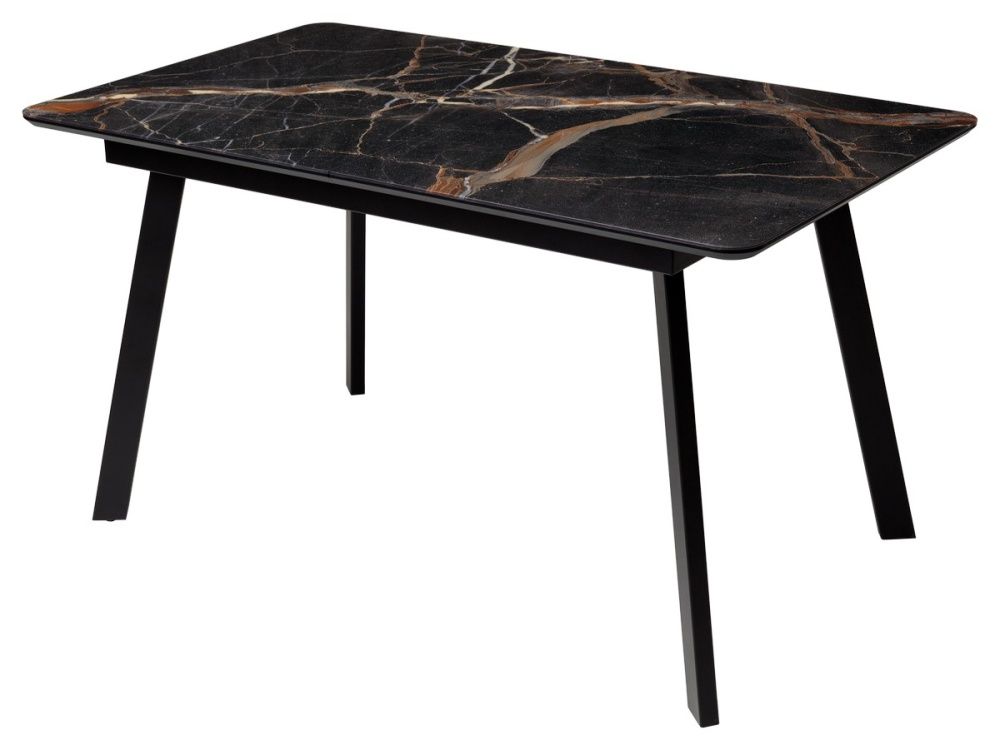 Стол АРУБА 140 МЕЙДЖИК, стекло/ ЧЕРНЫЙ М-City из Италии