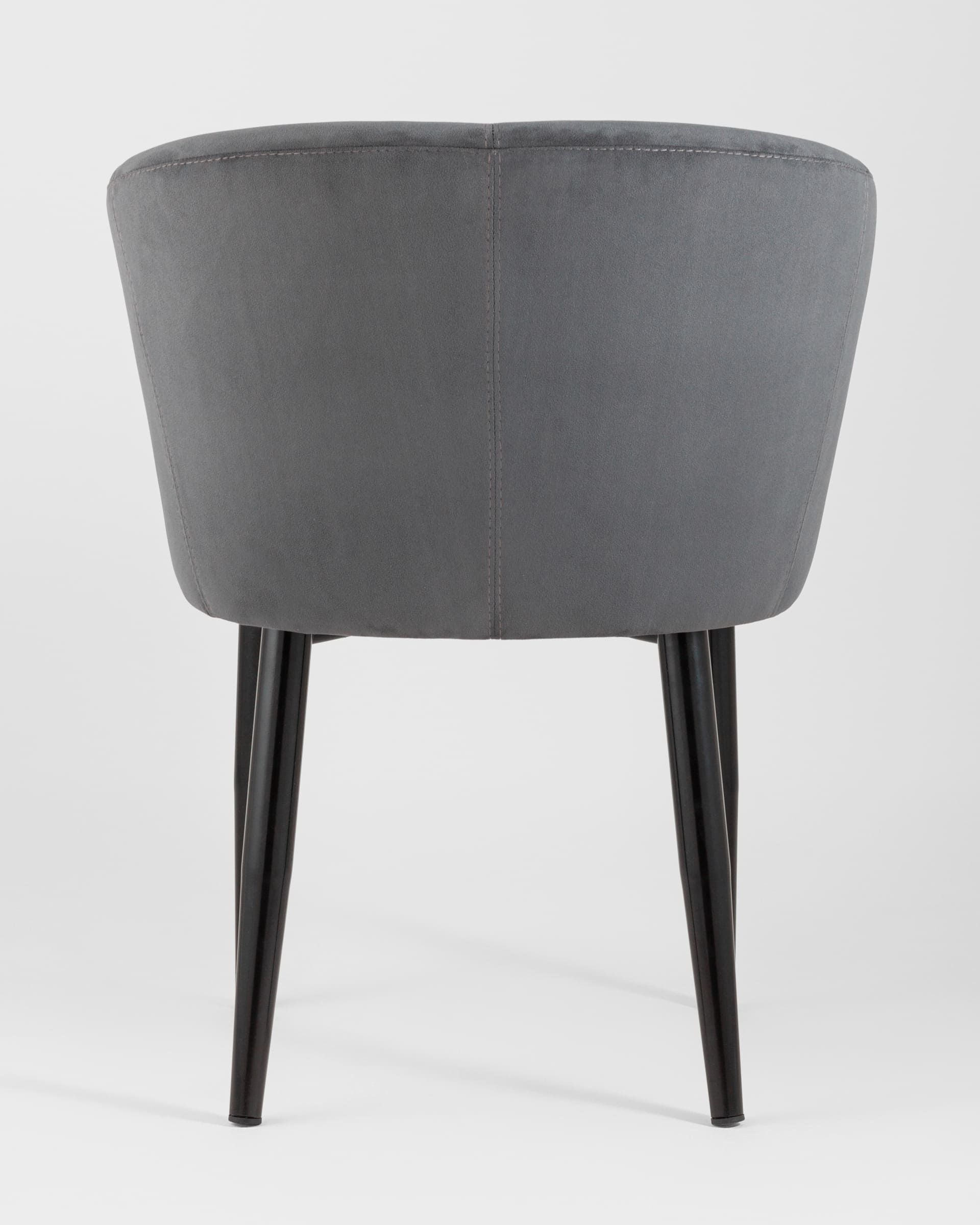 Кресло Ральф велюр тёмно-серый из Италии