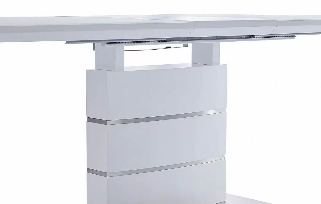 Стол раскладной Verona Glass (120), белый матовый из Италии