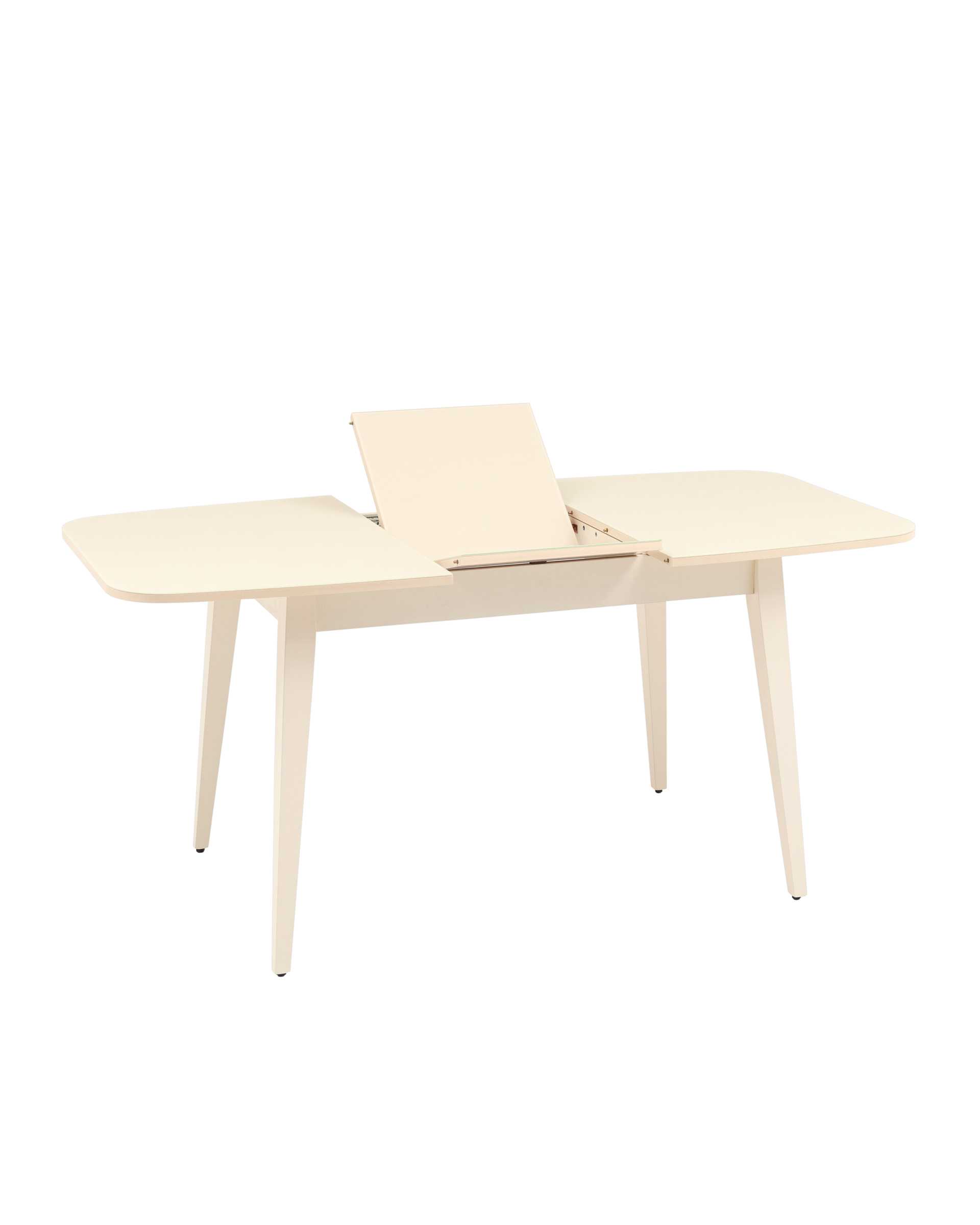 Стол обеденный Берлин раскладной 120-160*80 кремовый матовый из Италии