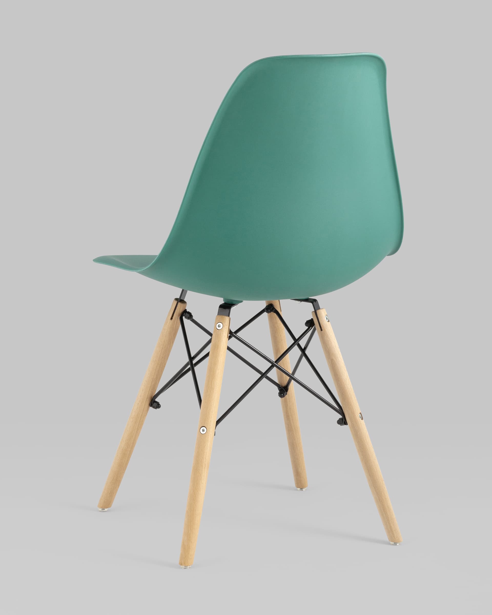 Стул Eames Style DSW серо-зеленый (разборный каркас) из Италии