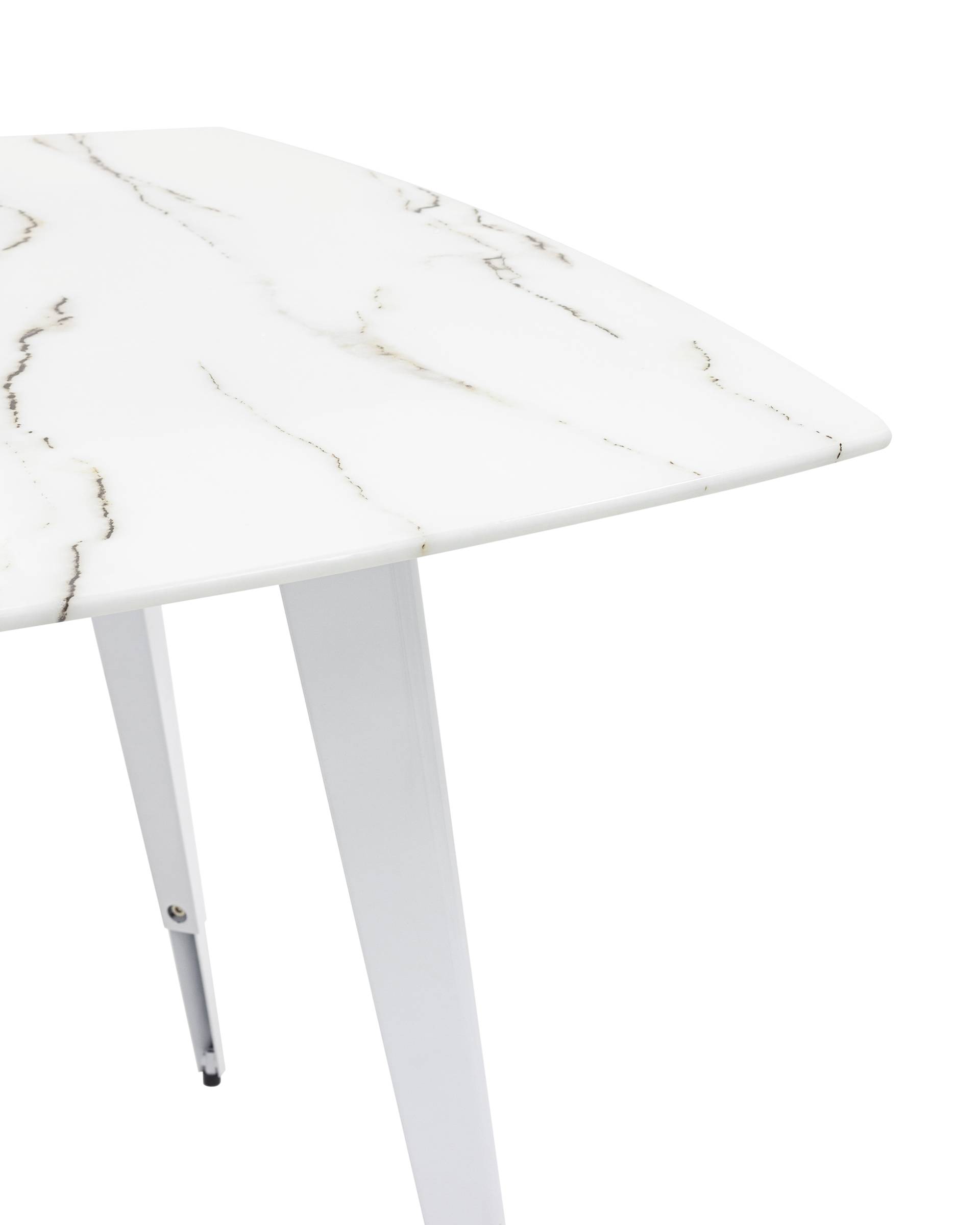 Стол обеденный Ричмонд 100*100 белый стеклянный из Италии