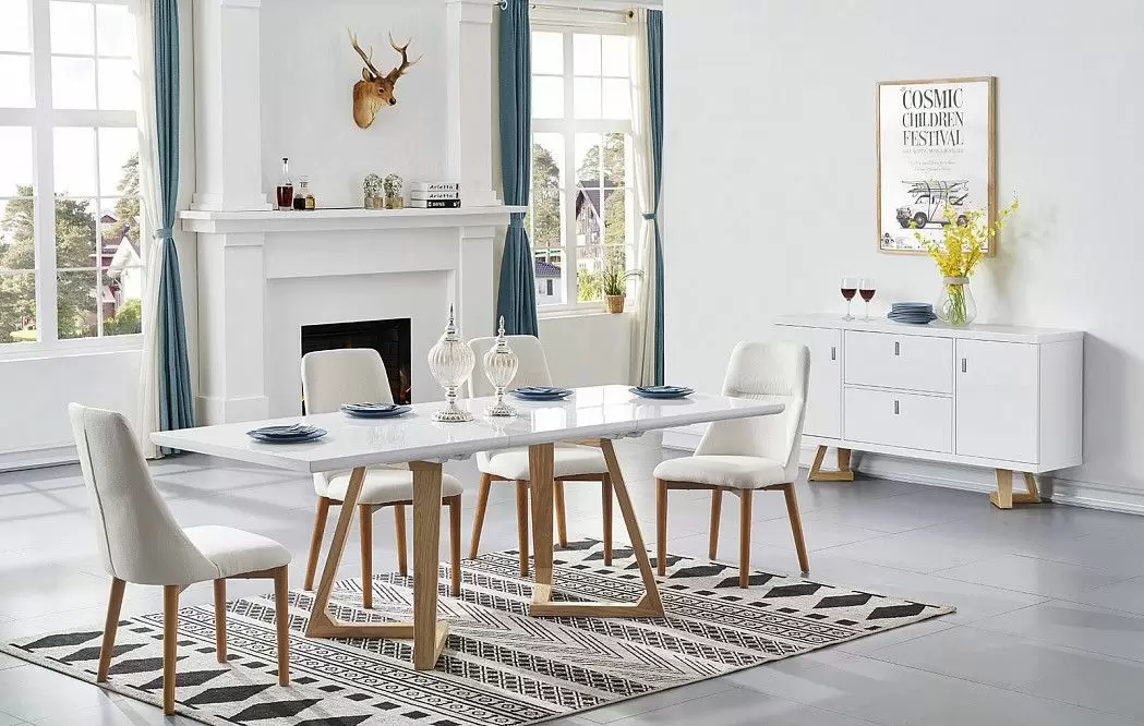 Стол раскладной Avalon (140), белый/ясень из Италии