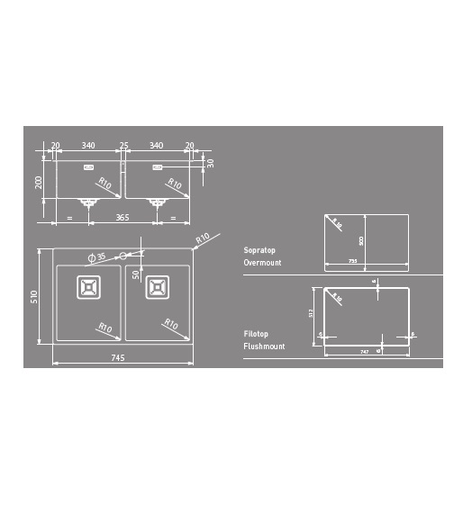 Мойка Artinox Aqua 80 из Италии