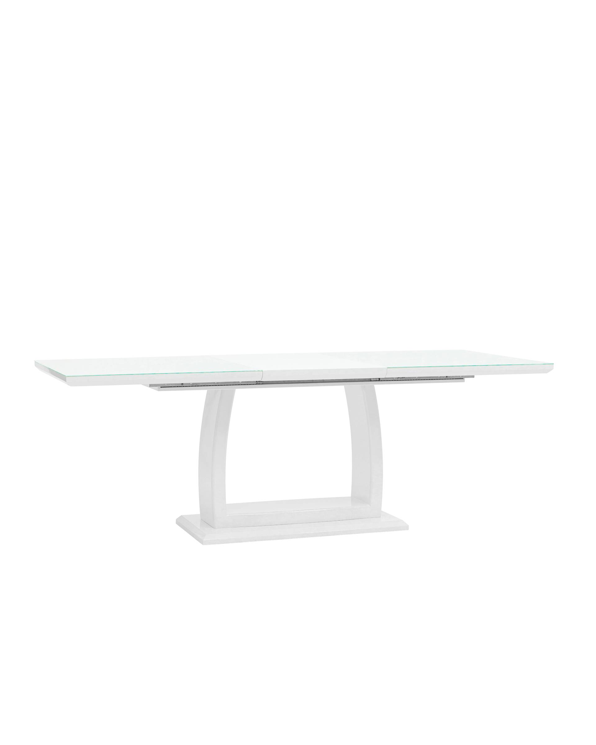 Стол обеденный Орлеан раскладной 160-215*90 глянцевый белый из Италии