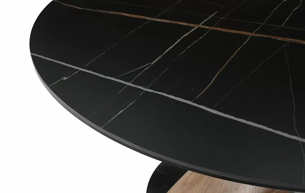 Стол Niagara 120, черная керамика/орех из Италии