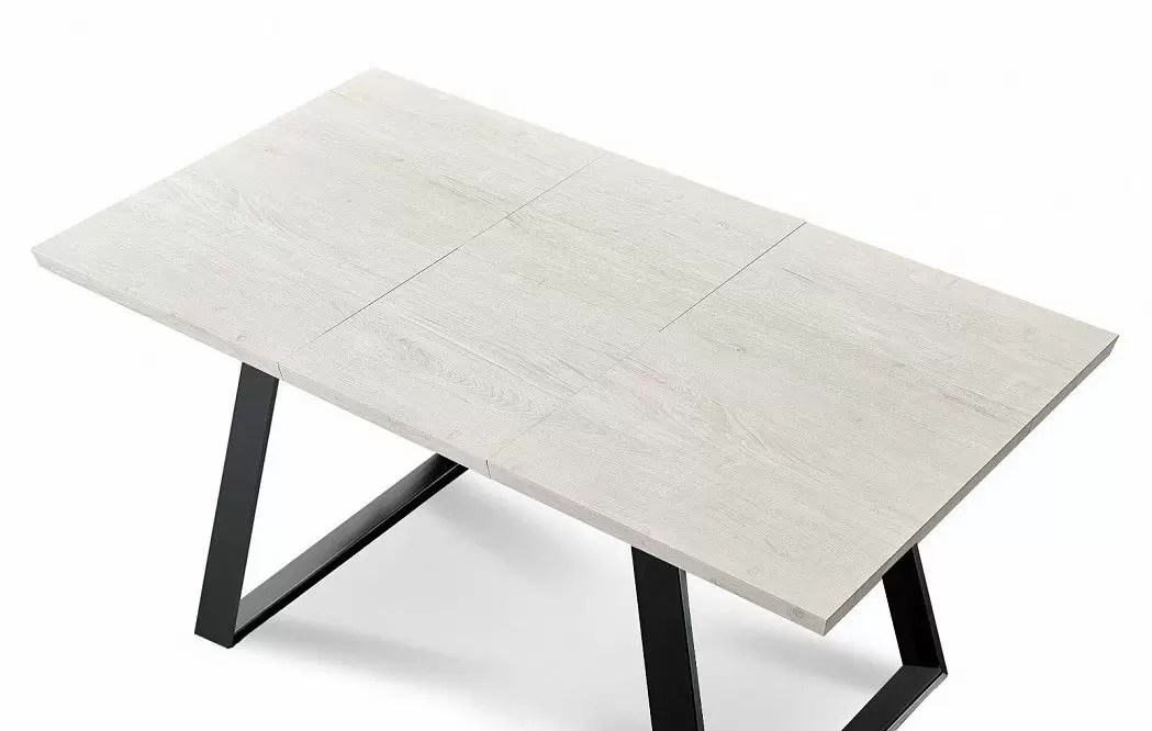 Стол раскладной Denver 110-150, светлый дуб/черный из Италии