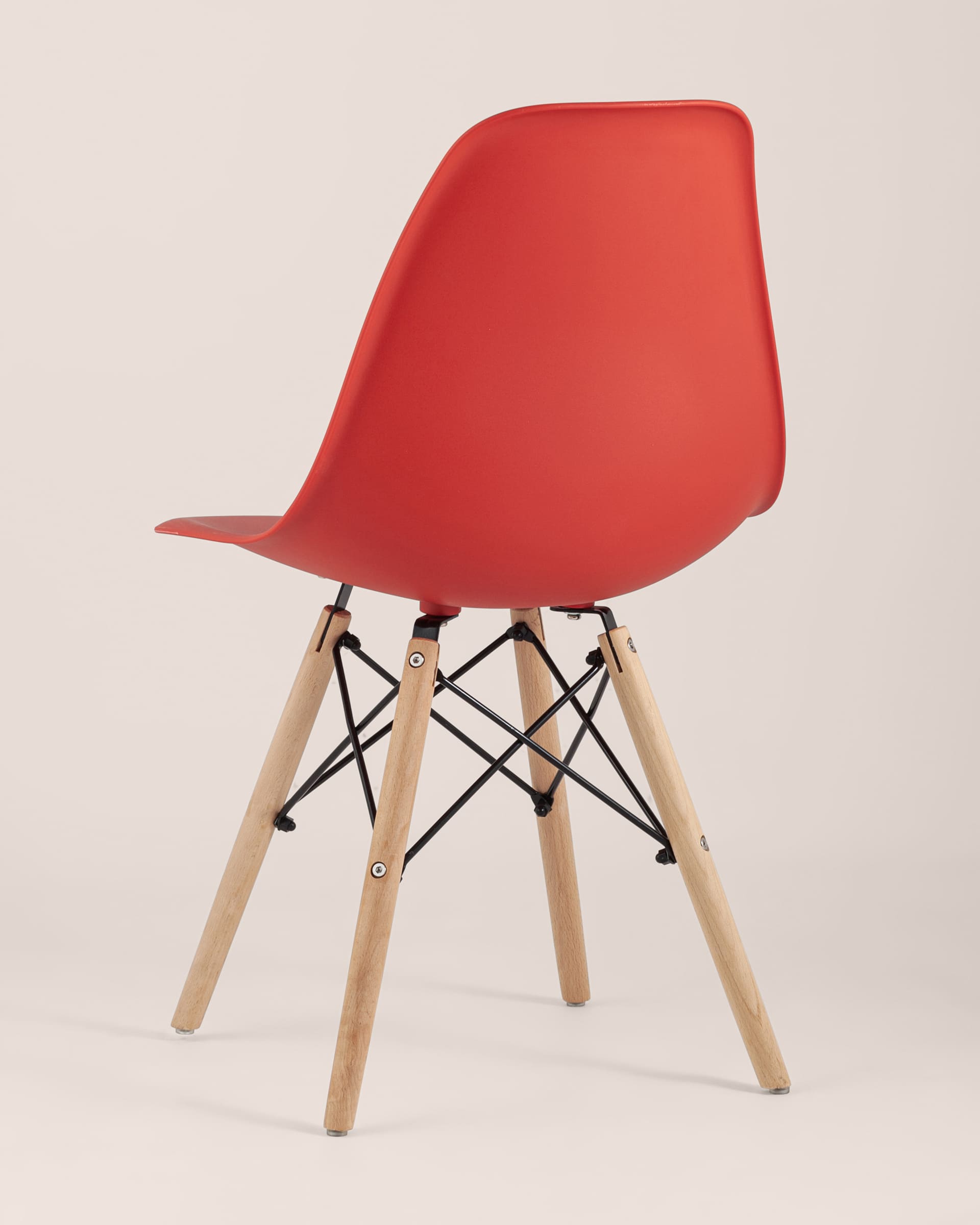 Стул Eames Style DSW красный x4 из Италии