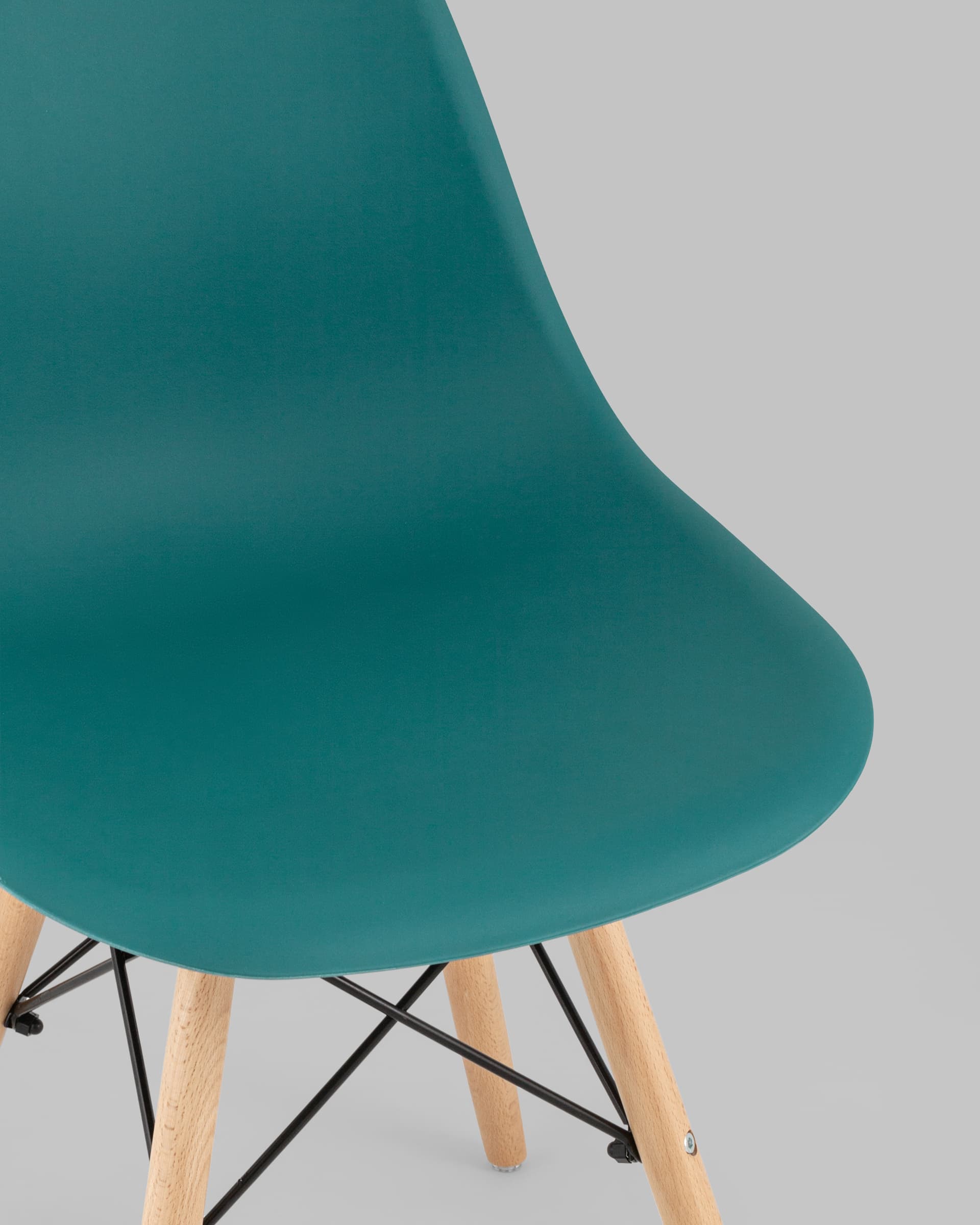 Стул Eames Style DSW темно-бирюзовый (разборный каркас) из Италии