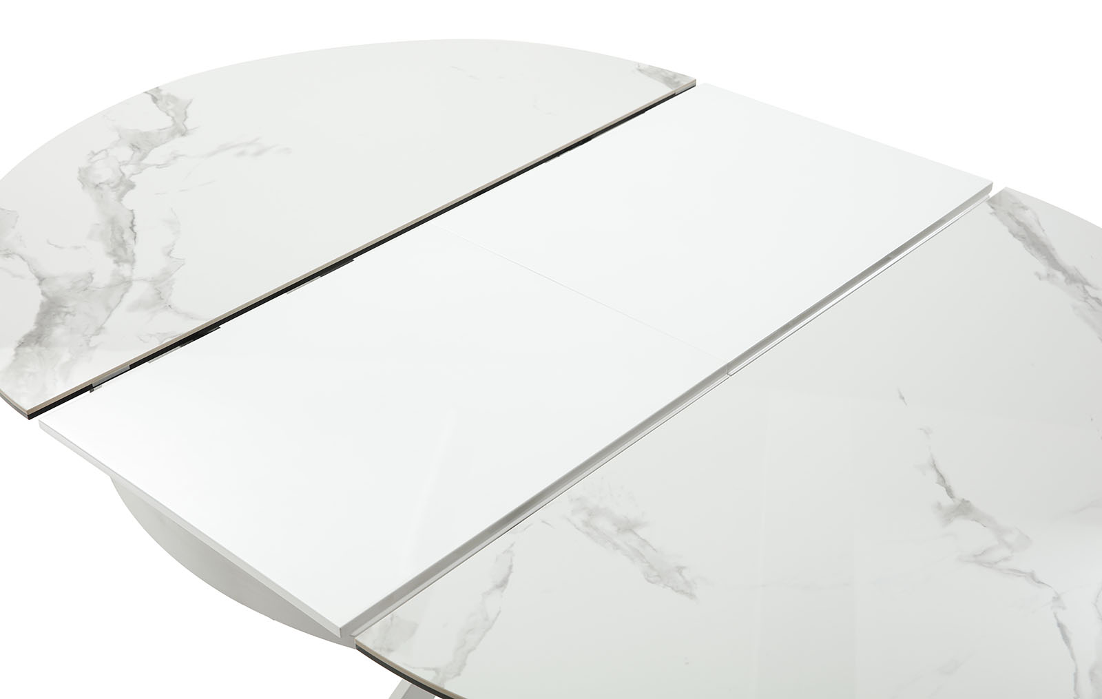 Стол раскладной Diona 120-170, керамика "каррарский мрамор" из Италии