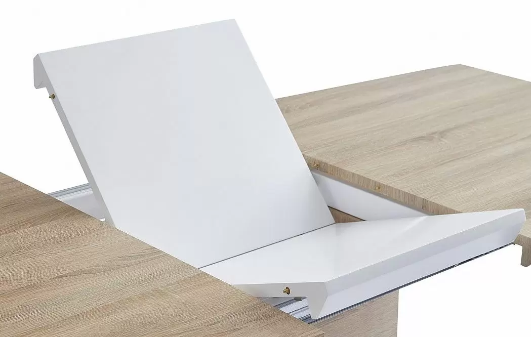 Стол раскладной Verona (140), светлый дуб/белый матовый из Италии