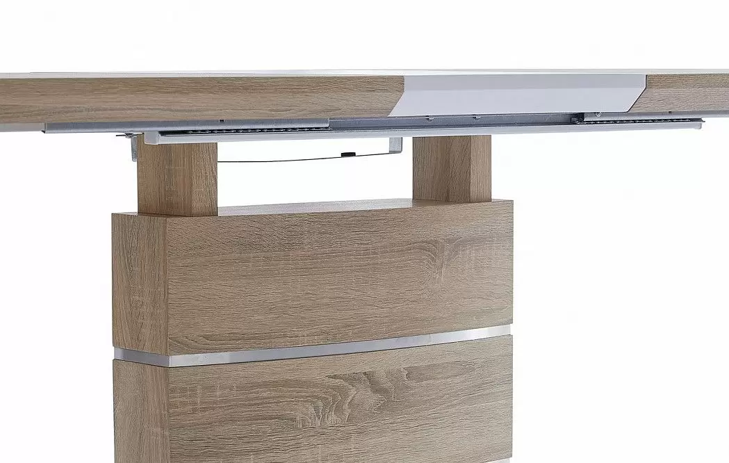 Стол раскладной Verona (140), светлый дуб/белый матовый из Италии