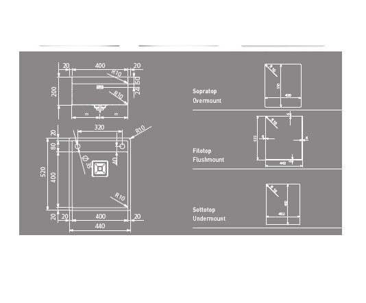 Мойка Artinox Ghost 60 MP из Италии