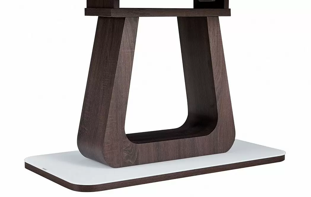 Стол раскладной Rosanna 160-200, темно-коричневый/белый из Италии